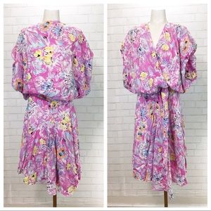 Young Edwardian Reversible Dress Flowy Med Large